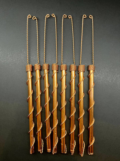 8 pack Electroculture Copper Antenna - Tensor Weave